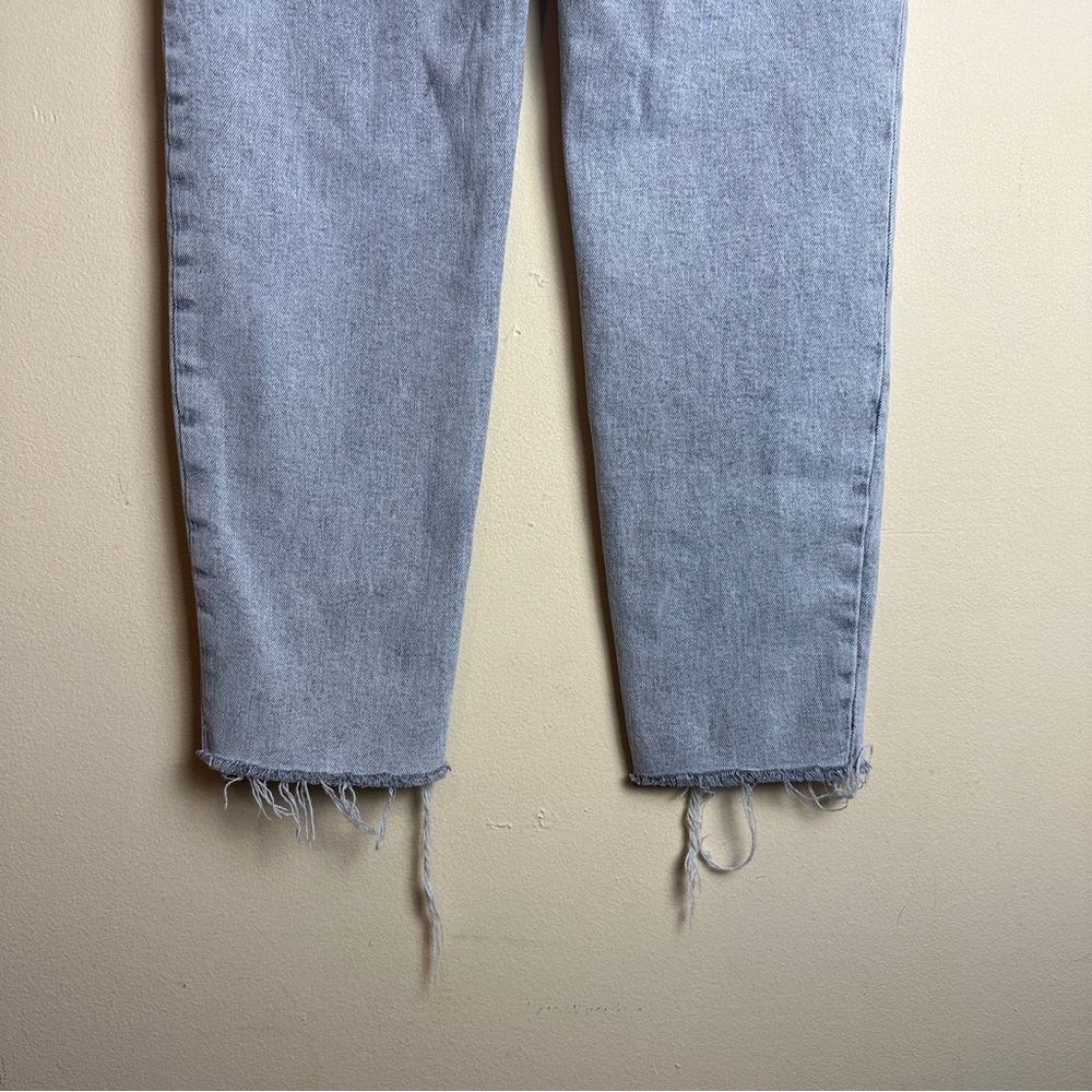 Old Navy OG Straight High Rise Button Fly Gray Denim Jeans Women’s Size 4 - Picture 8 of 15
